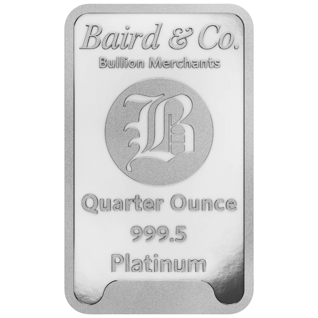 Baird & Co platinabaar 1/4 troy ounce