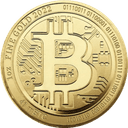 Gouden Bitcoin munt 1 troy ounce 1