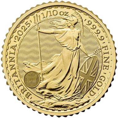 Gouden Britannia munt 1/10 troy ounce