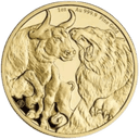 Gouden Bull & Bear munt 1 troy ounce 1