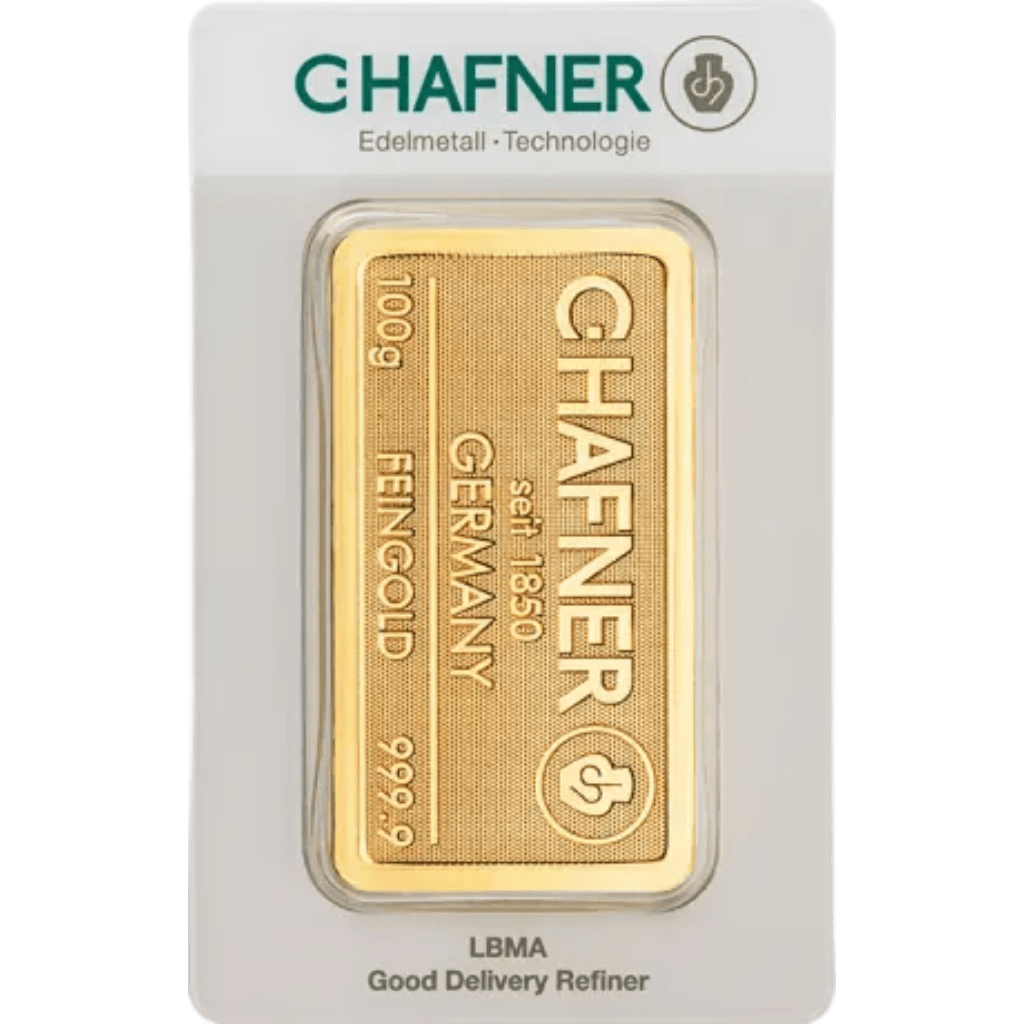 C.Hafner goudbaar 100 gram