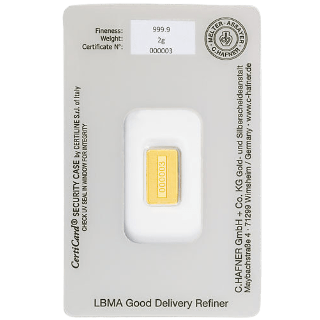 C.Hafner goudbaar 2 gram