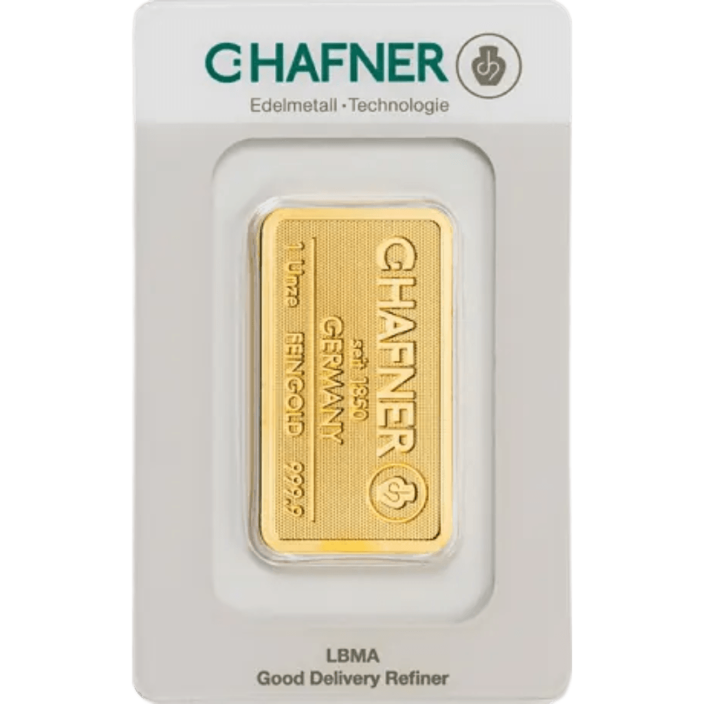 C.Hafner goudbaar 31,1 gram