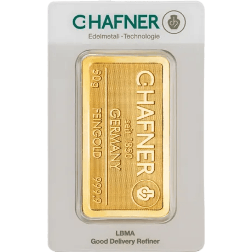 C.Hafner goudbaar 50 gram