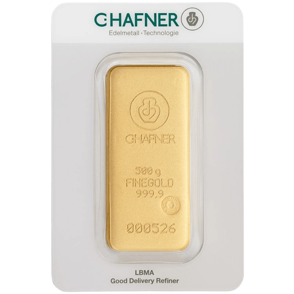 C.Hafner goudbaar 500 gram