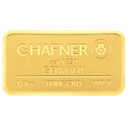 C.Hafner goudbaar 1/4 troy ounce 2