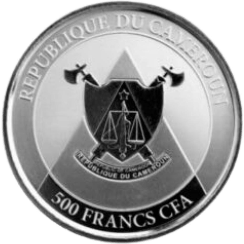 Zilveren Cameroon Cheetah munt 1 troy ounce