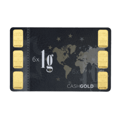 CombiBar divers 6 x 1 gram goud