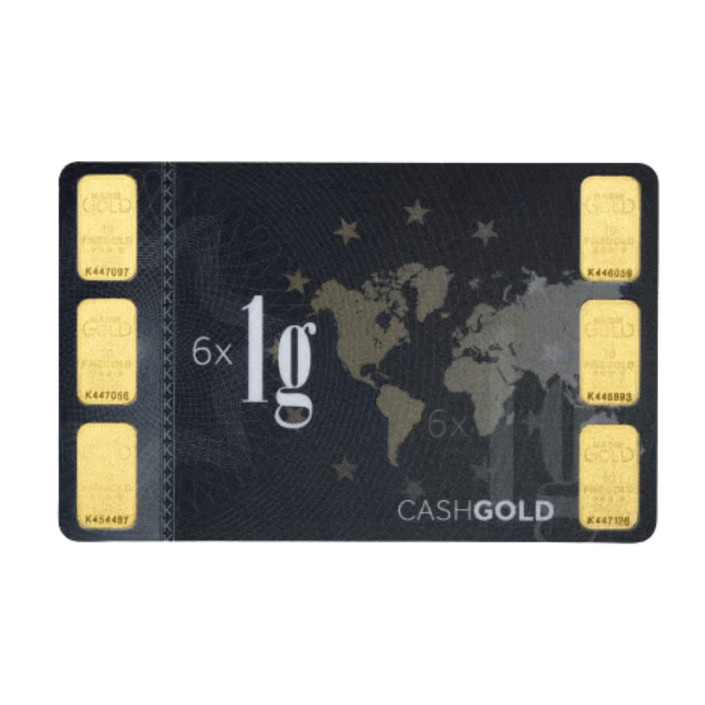 CombiBar divers 6 x 1 gram goud
