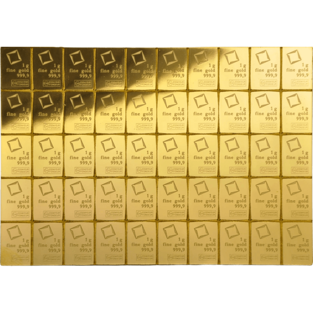 CombiBar divers 50 x 1 gram goud