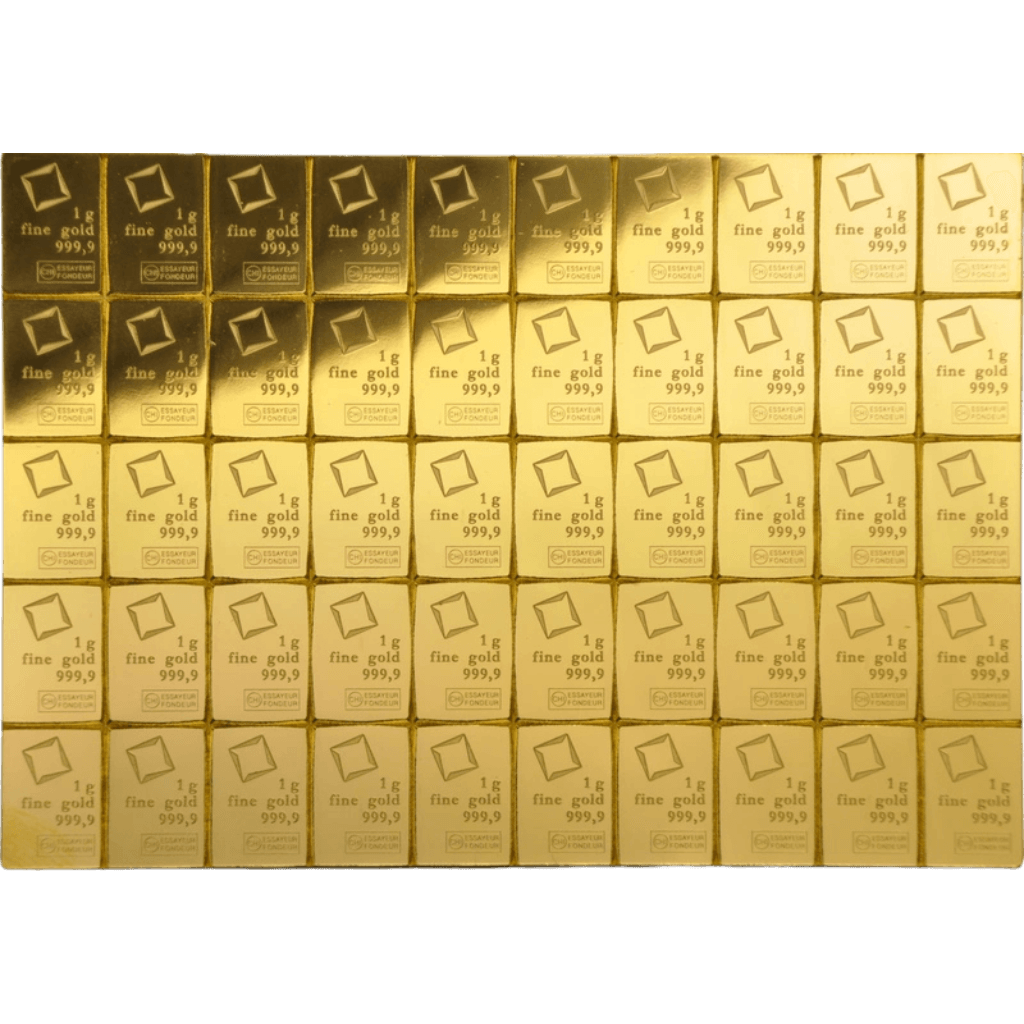 CombiBar divers 50 x 1 gram goud