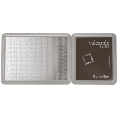 100 gram zilveren Combibar Valcambi