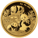 Gouden panda munt 8 gram 1
