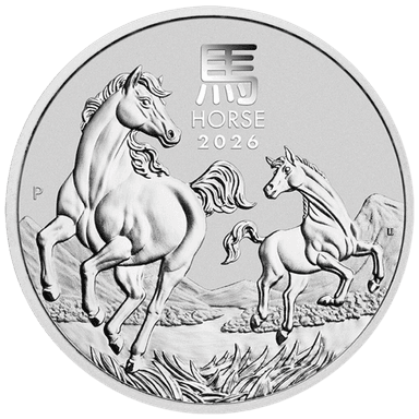 Zilveren Lunar munt 5 troy ounce