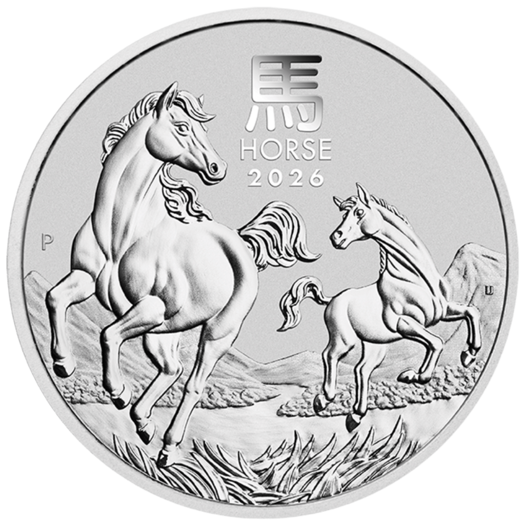 Zilveren Lunar munt 5 troy ounce