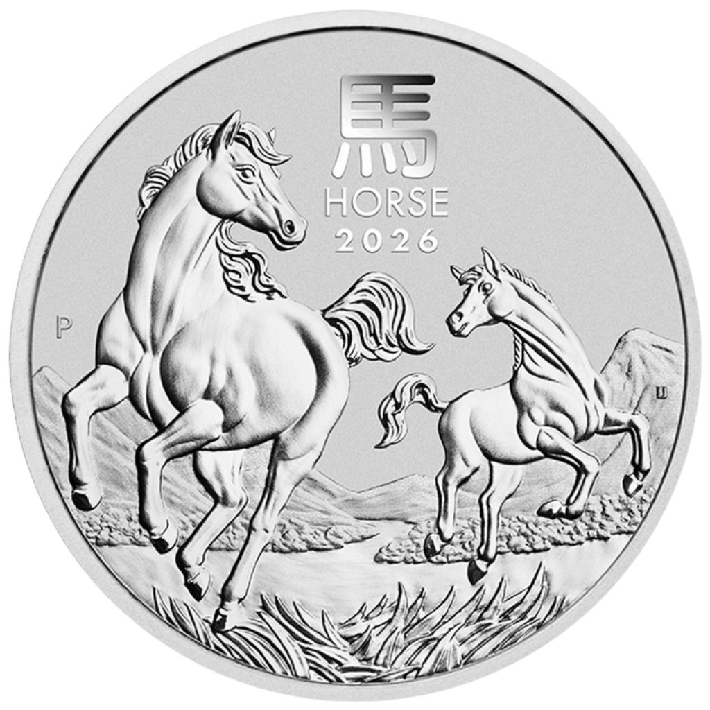 Zilveren Lunar munt 5 troy ounce