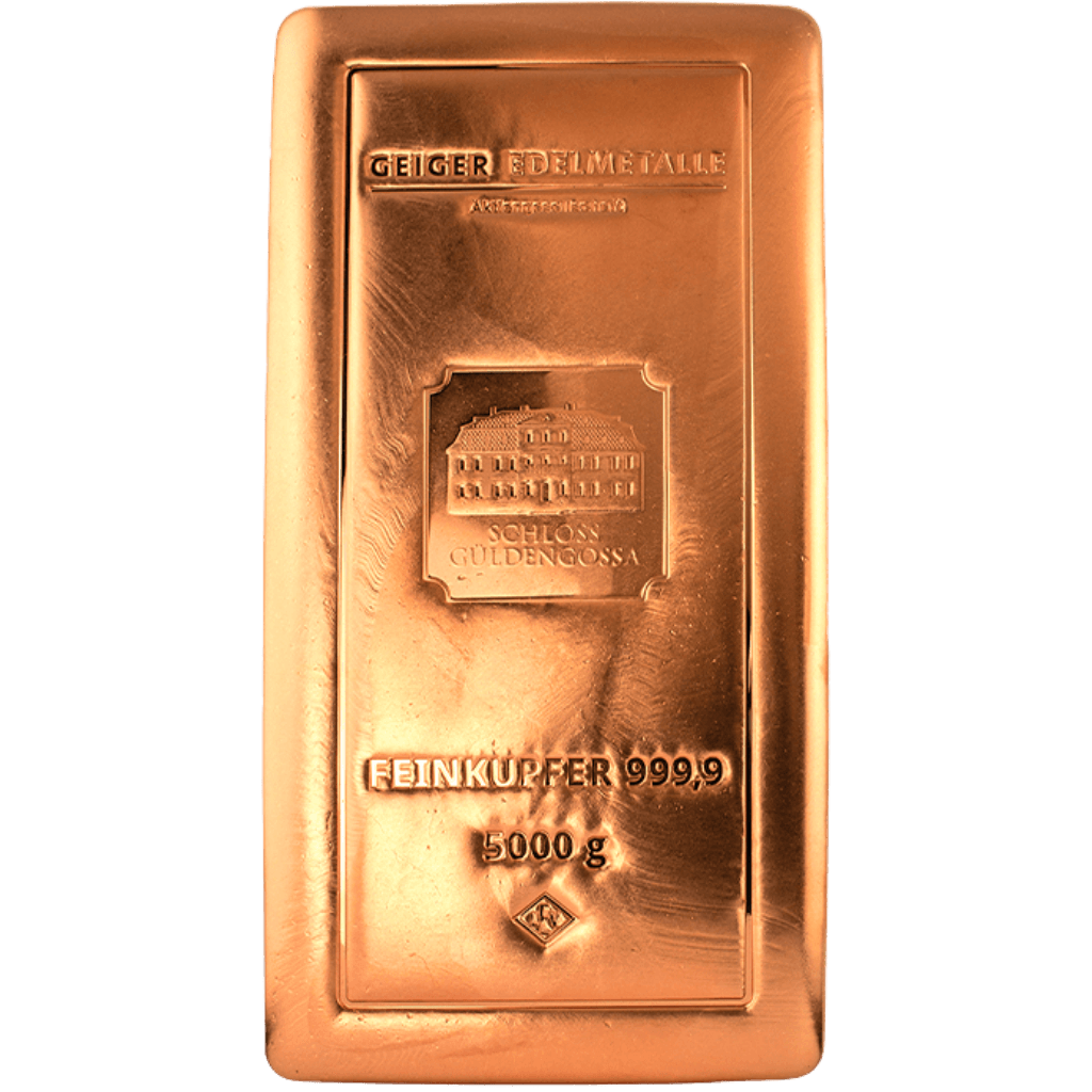 Geiger koperbaar 5 kilo