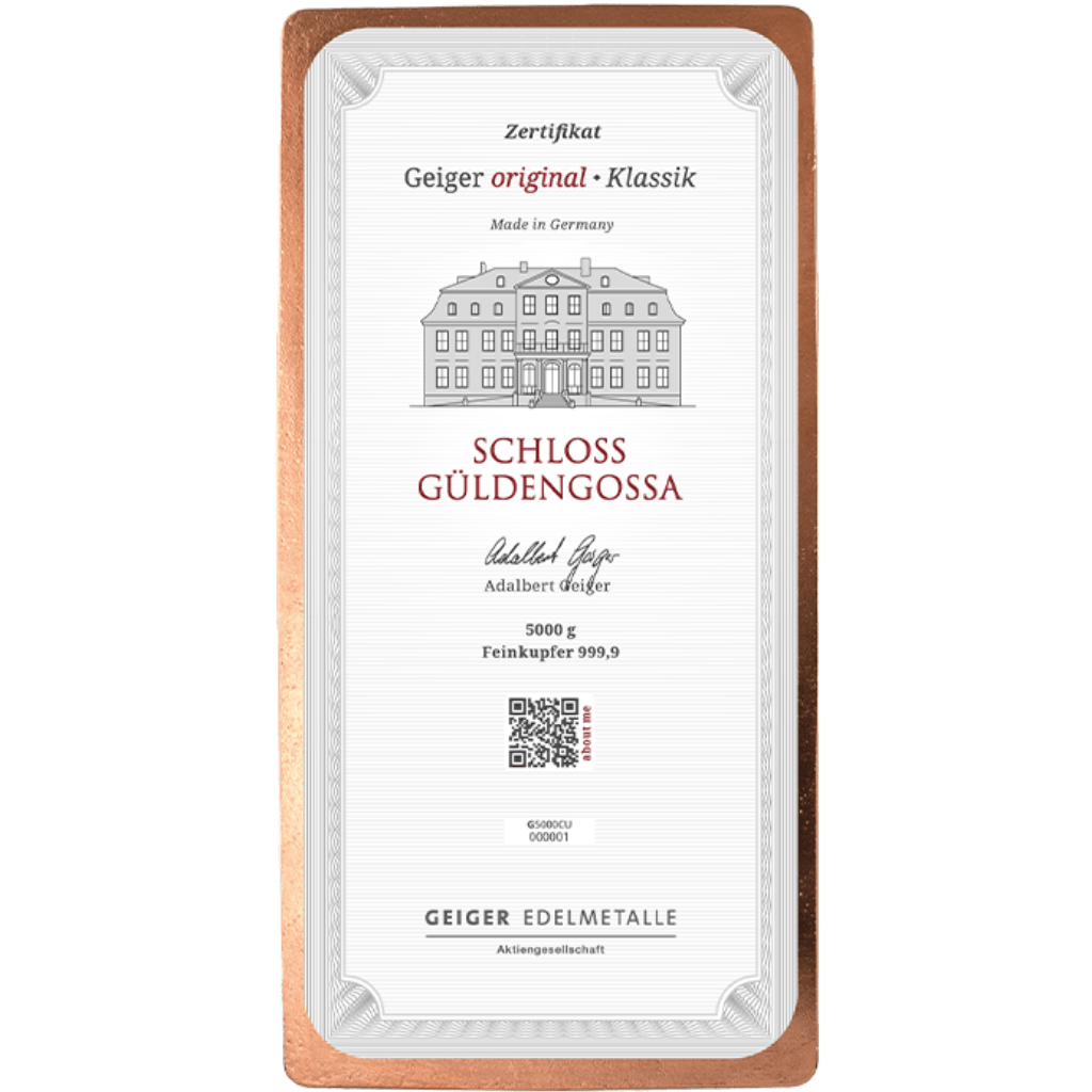 Geiger koperbaar 5 kilo