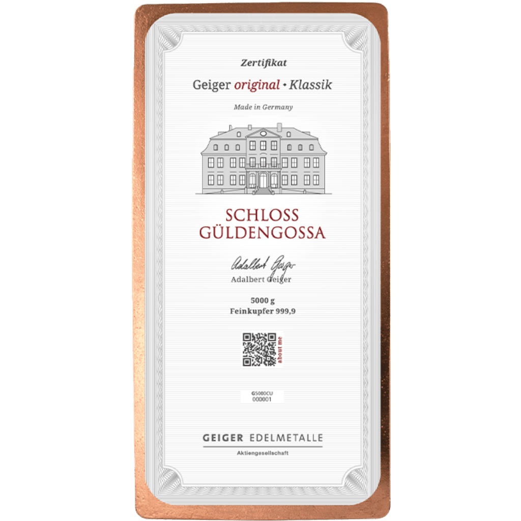 Geiger koperbaar 5 kilo