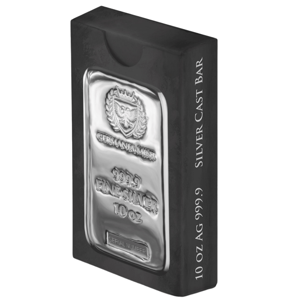 Germania Mint zilverbaar 10 troy ounce