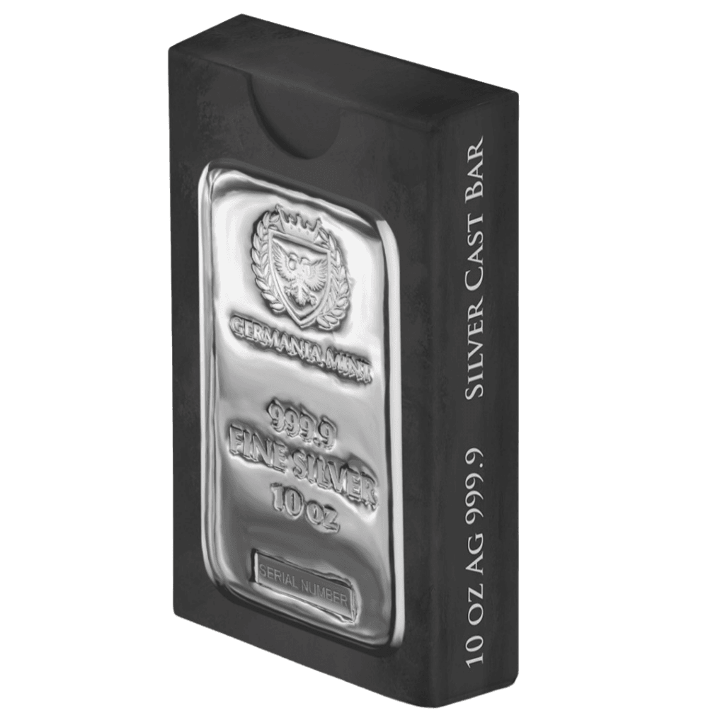 Germania Mint zilverbaar 10 troy ounce
