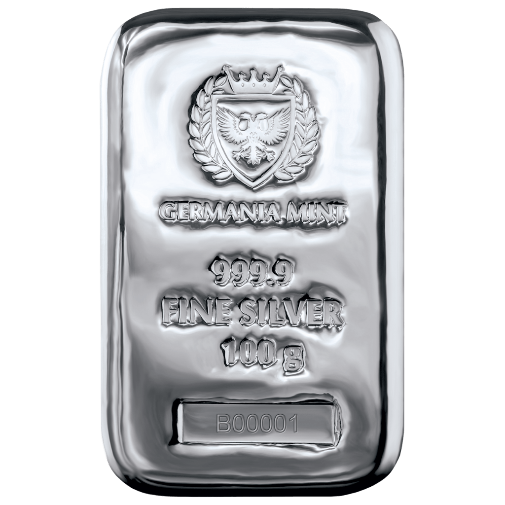Germania Mint zilverbaar 100 gram