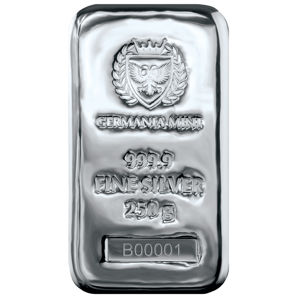Germania Mint zilverbaar 250 gram
