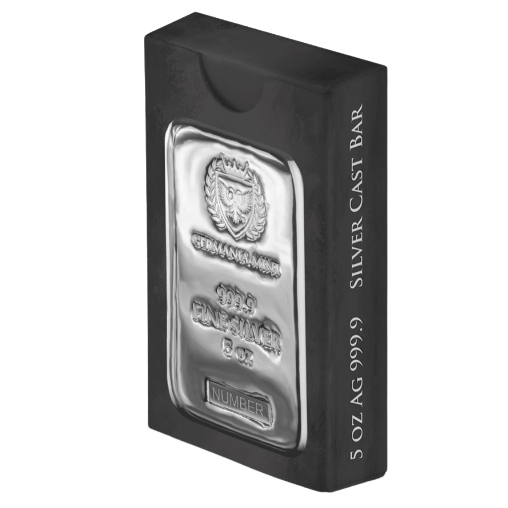 Germania Mint zilverbaar 5 troy ounce