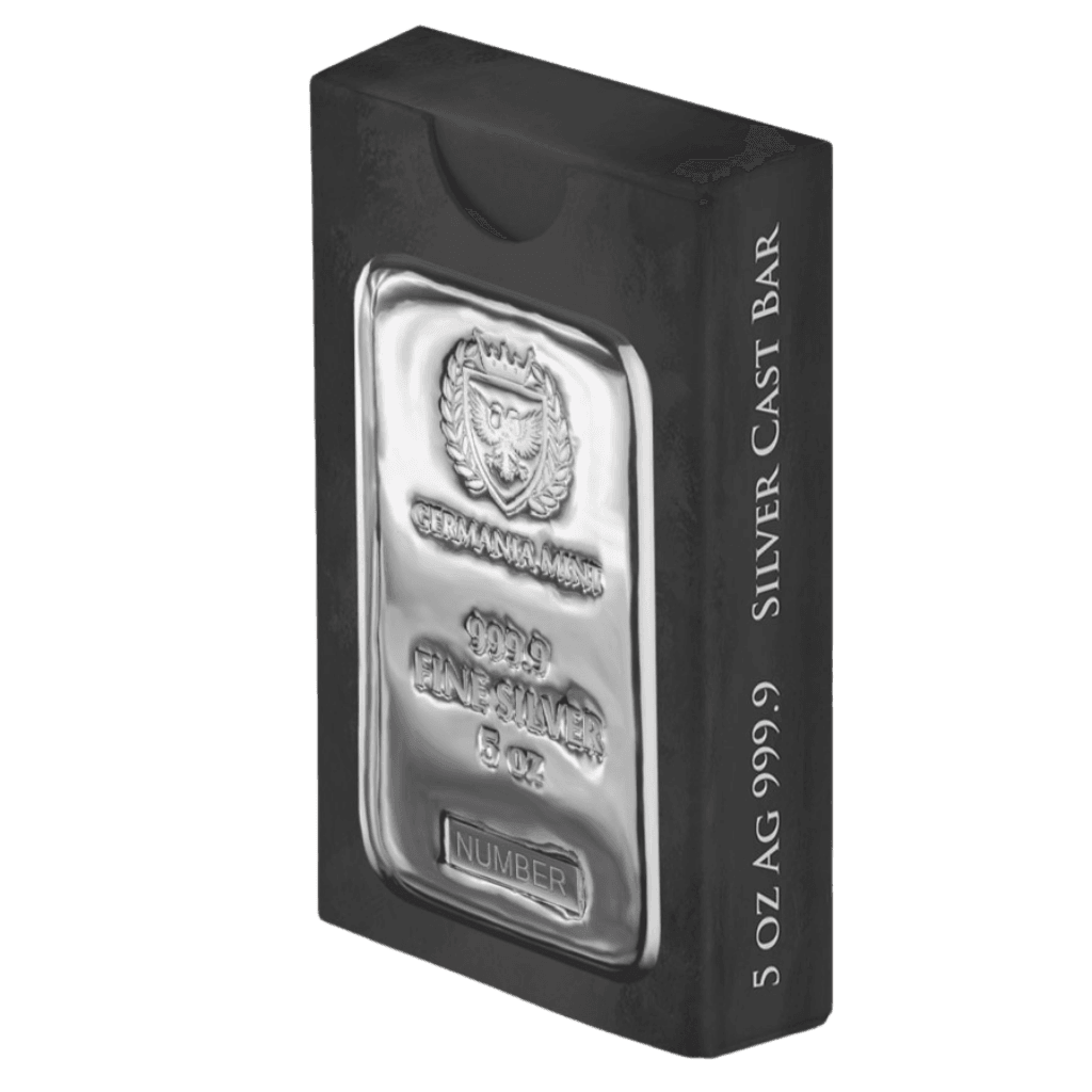 Germania Mint zilverbaar 5 troy ounce