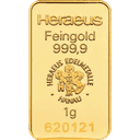 1 gram goudbaar LBMA 1