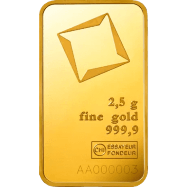 Goudbaar divers 2,5 gram