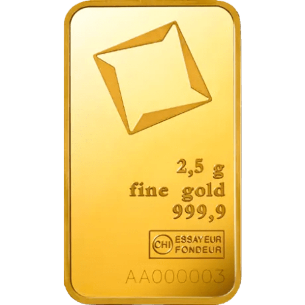 Goudbaar divers 2,5 gram