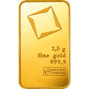 2,5 gram goudbaar LBMA 1