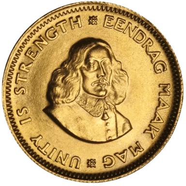 Gouden 1 Rand munt Zuid-Afrika