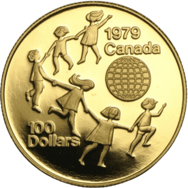 Gouden 1/2 troy ounce 100 dollar Canada munt