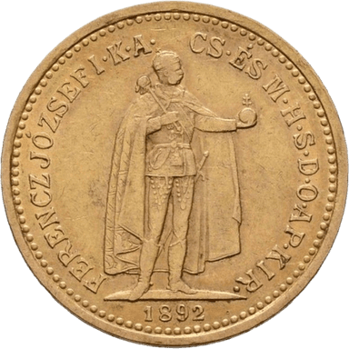 Gouden 10 Korona munt Hongarije