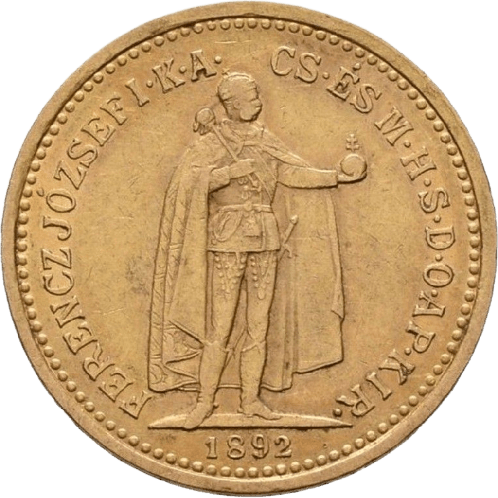 Gouden 10 Korona munt Hongarije