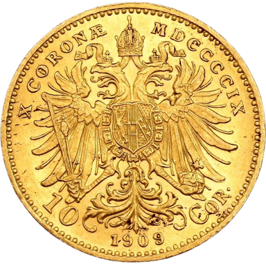 Gouden 10 Corona munt Oostenrijk