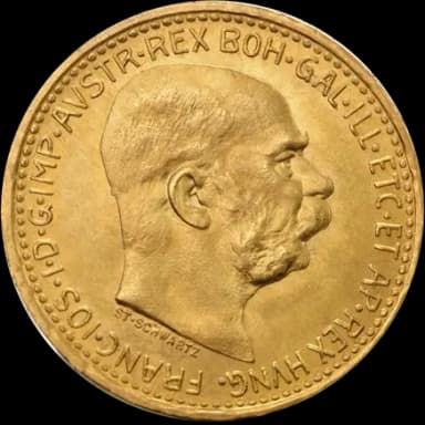 Gouden 10 corona munt Oostenrijk