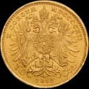 Gouden 10 corona munt Oostenrijk 2