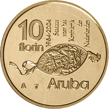 Gouden 10 Florin Aruba 1954-2004