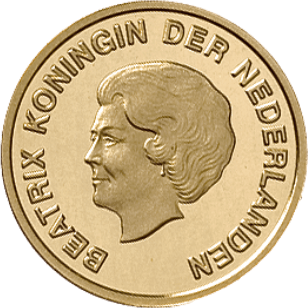 Gouden 10 Florin munt Aruba 1954-2004