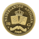 Gouden 10 gulden Nederlandse Antillen 1