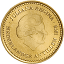 Gouden 100 gulden munt Nederlandse Antillen 2