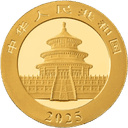 Gouden panda munt 15 gram 2