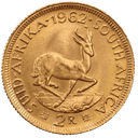 Gouden 2 Rand munt Zuid-Afrika 2