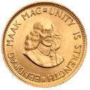 Gouden 2 Rand munt Zuid-Afrika 1