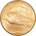 Gouden 20 USD Double Eagle munt Amerika 1