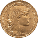 Gouden 20 Franc munt Frankrijk Marianne Rooster 2