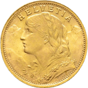 Gouden 20 Francs munt Zwitserland 1